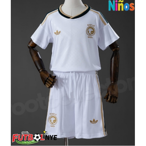 Camiseta Arabia Saudita Visitante Equipación para niños Mundial 2026 manga corta (+ pantalones cortos)